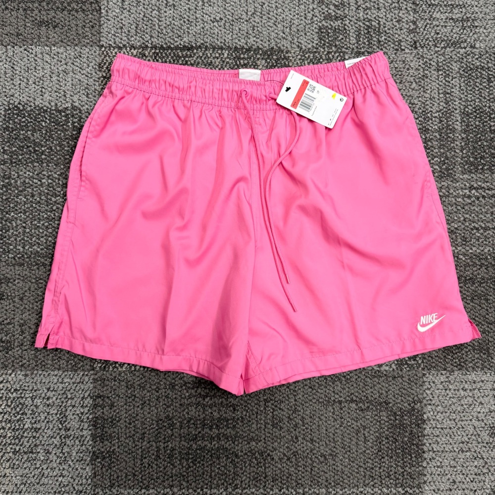 Nike Lined Club Woven Flow Shorts PINK SICKLE FN3307-684 Men's Size Large